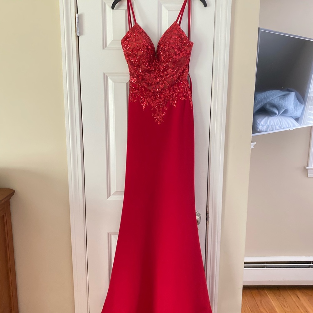 Red Morilee Prom Dress